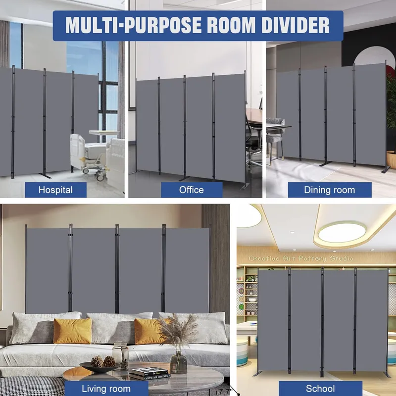 HOMSCREENER 6FT Portable Room Dividers